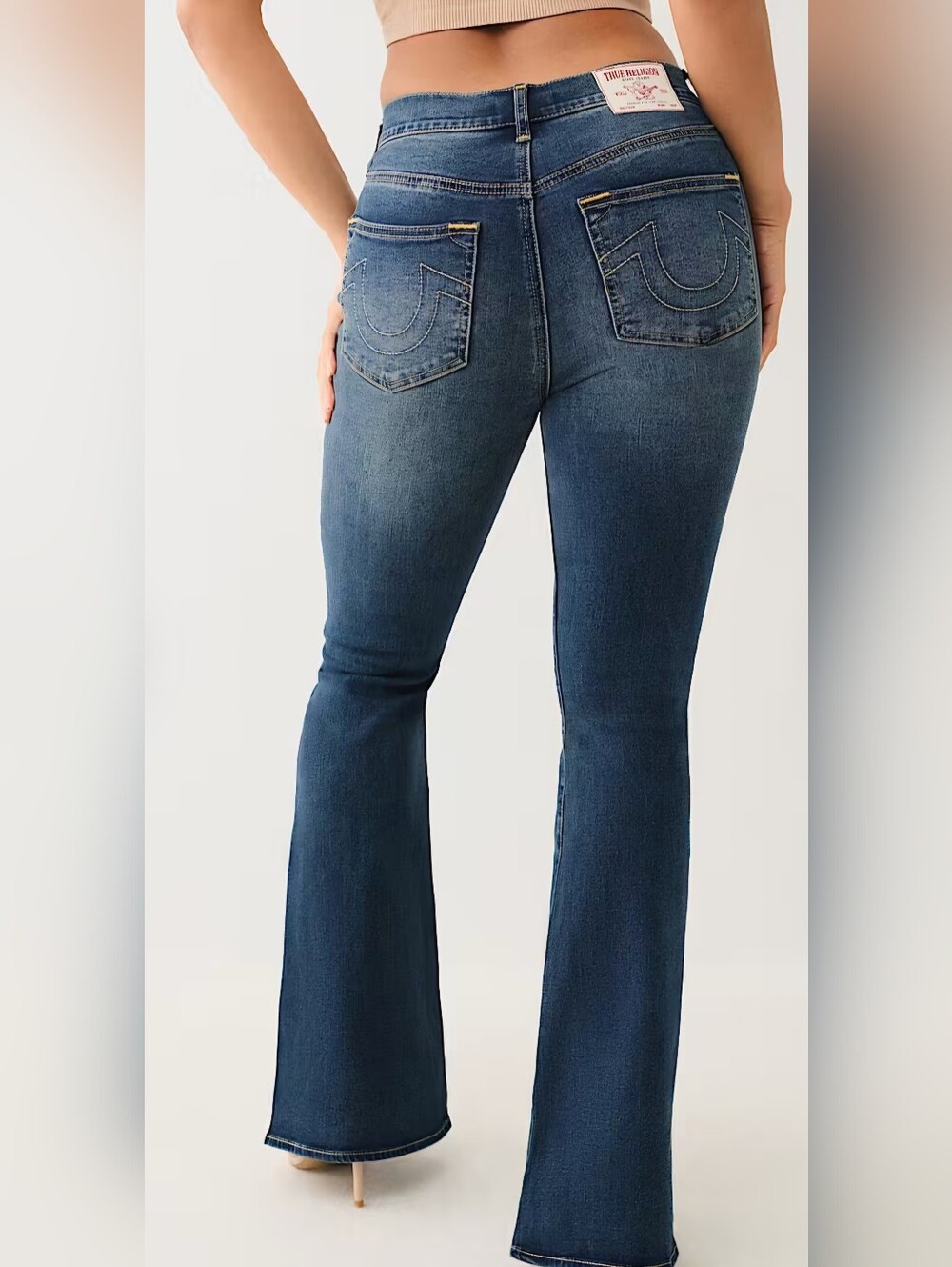True Religion High-Rise Dark Blue Vintage Charlie Flair Jeans - Women